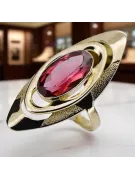 Ruby 14K Yellow gold Ring Vintage craft vrc189y